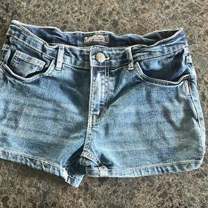 Girls Silver (Lacy) Jean shorts size 16 with adjustable waist